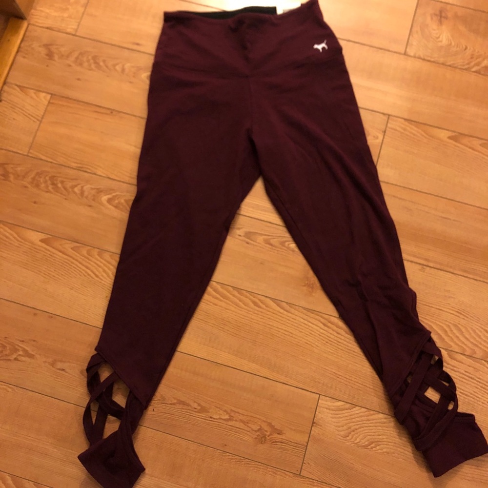 PINK VS leggings. Burgundy 👖